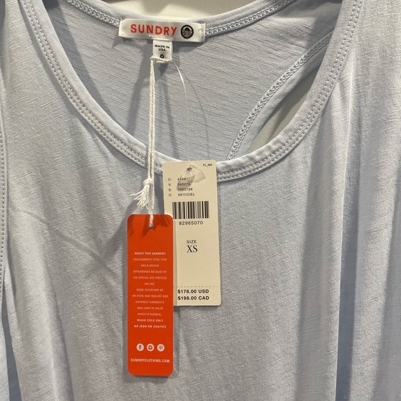 Sundry Ruched Racerback Dress - Picture 5 of 8